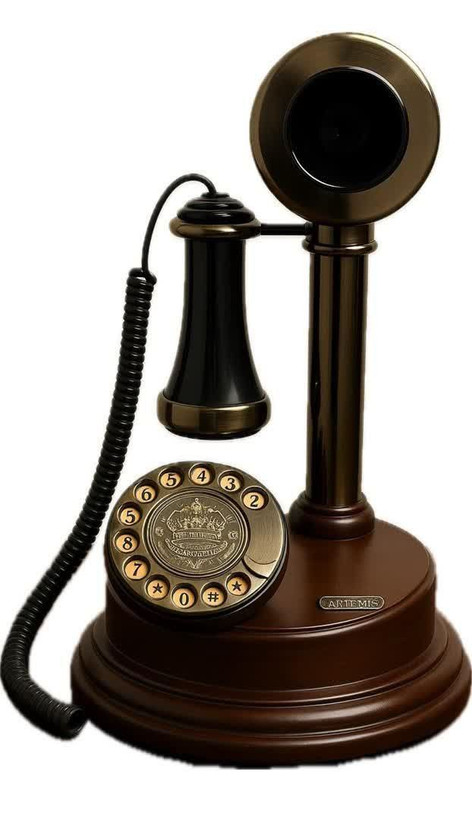 تلفن رومیزی برند ارتمیس مدل ۱۰۳۴ انتیک طرح قدیمی