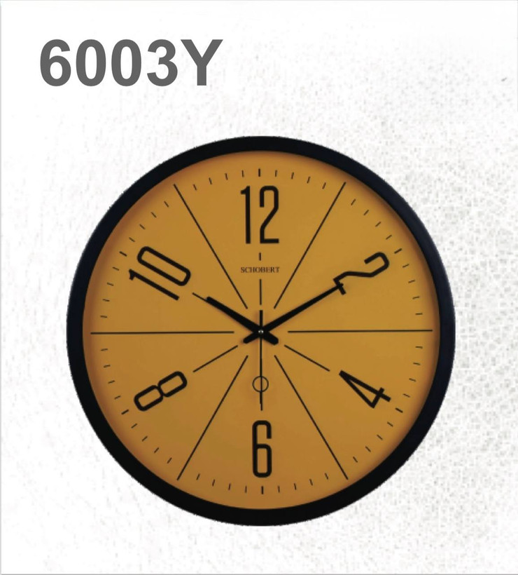 ساعت دیواری شوبرت چوبی کد 6003Y با پنج سال ضمانت شرکتی