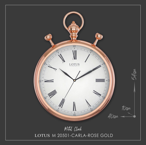 ساعت فلزی کارلا آنتیک لوتوس مدل CARLA کد M-20501 رنگ ROSEGOLD