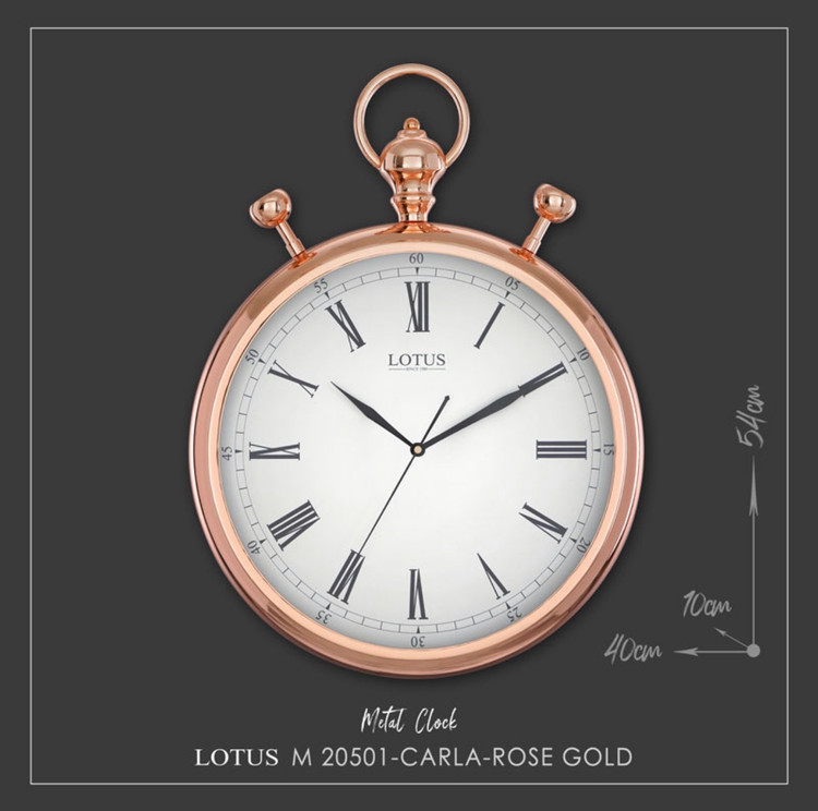 ساعت فلزی کارلا آنتیک لوتوس مدل CARLA کد M-20501 رنگ ROSEGOLD